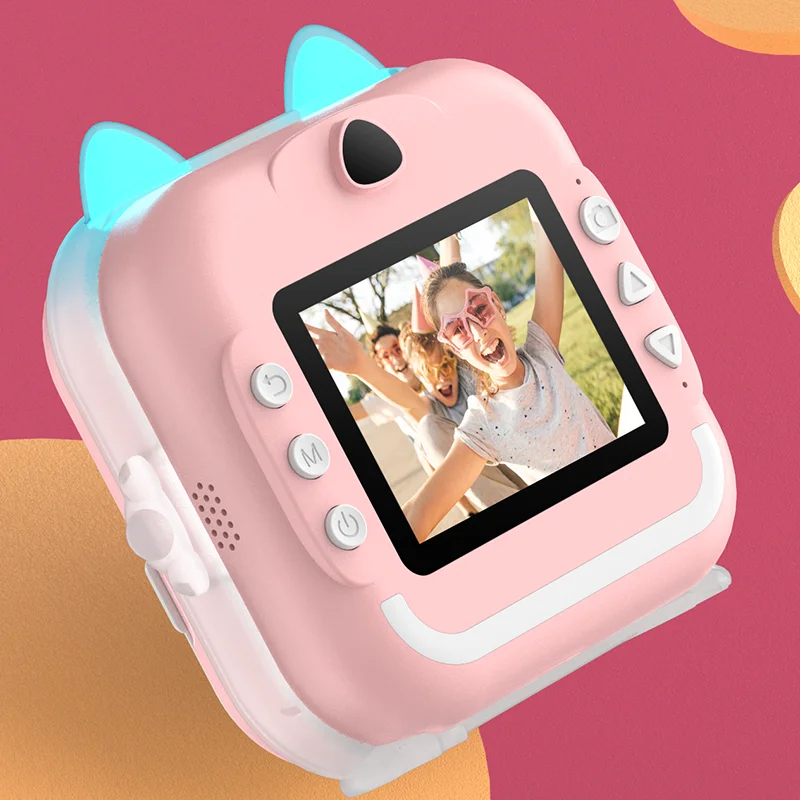 Mini Câmera Infantil com impressão